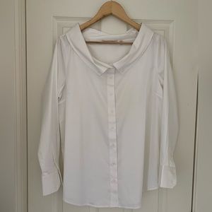 Soft Surroundings white blouse